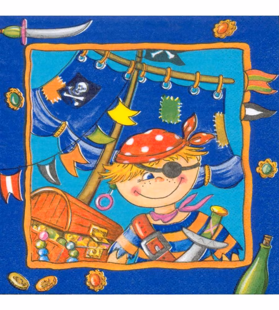 20 Tovaglioli a 3 veli "Pirata"