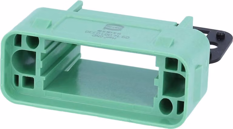 HARTING Han GND Custodia aggiuntiva per 2 morsetti (sulla parte superiore) Grado di protezione IP65 - 1 pezzo