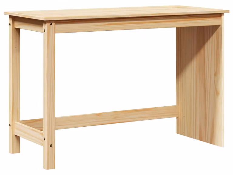 Scrivania Marrone 112 x 50 x 75 cm Legno di Pino Massello