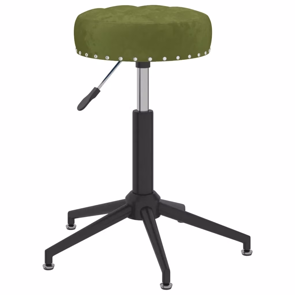 Set di 4 sedie da pranzo girevoli a 360 gradi VIDAXL in velluto verde con struttura in metallo per soggiorno e cucina – 2
