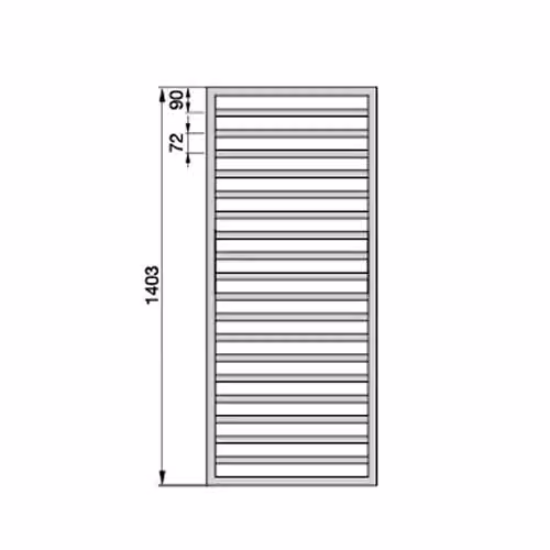 Termoarredo portasciugamani Zehnder Quaro in acciaio nero opaco H 140 cm, L: 60 cm – 2