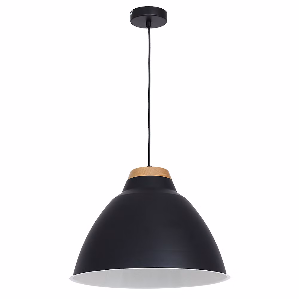 Lampada a sospensione in metallo nero SKAL 9190 Luminex