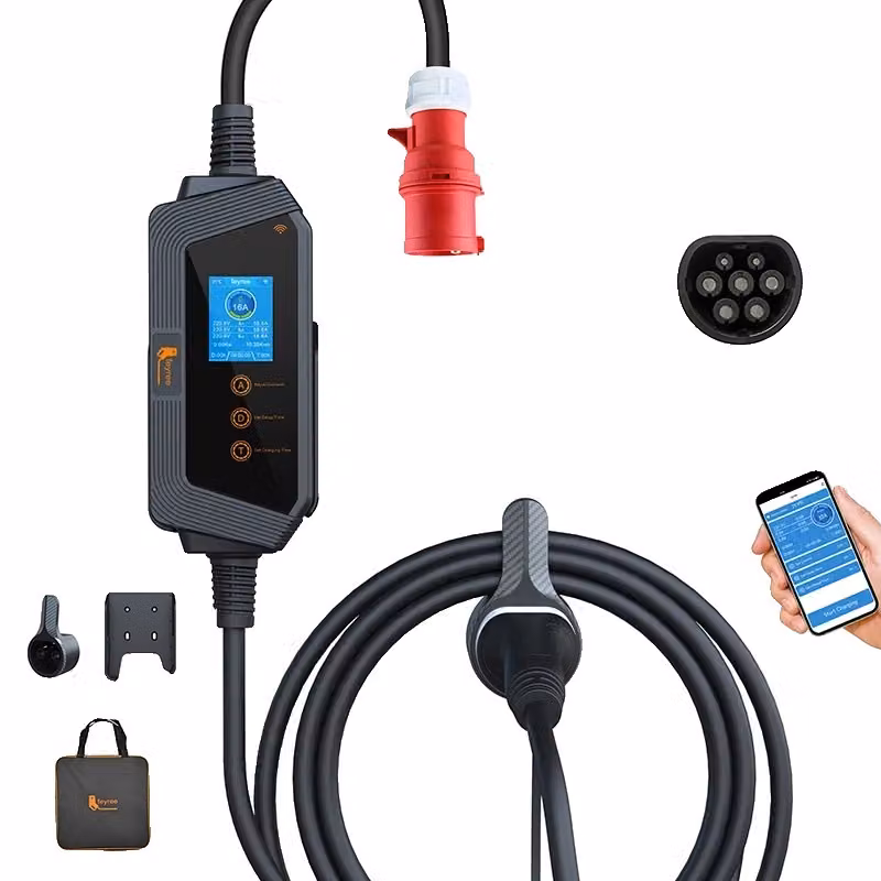Stazione di ricarica per veicoli elettrici, 7KW/11KW/22KW, grado di protezione IP66, controllo intelligente Wi-Fi, APP 11KW
