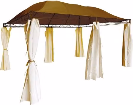GAZEBO BARBADOS IN ACCIAIO 3X4 METRI