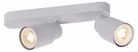 SLV PURI 2.0 Tube, plafoniera da parete e soffitto, asimmetrica, 2 x max. 6W GU10, grigio 1008311