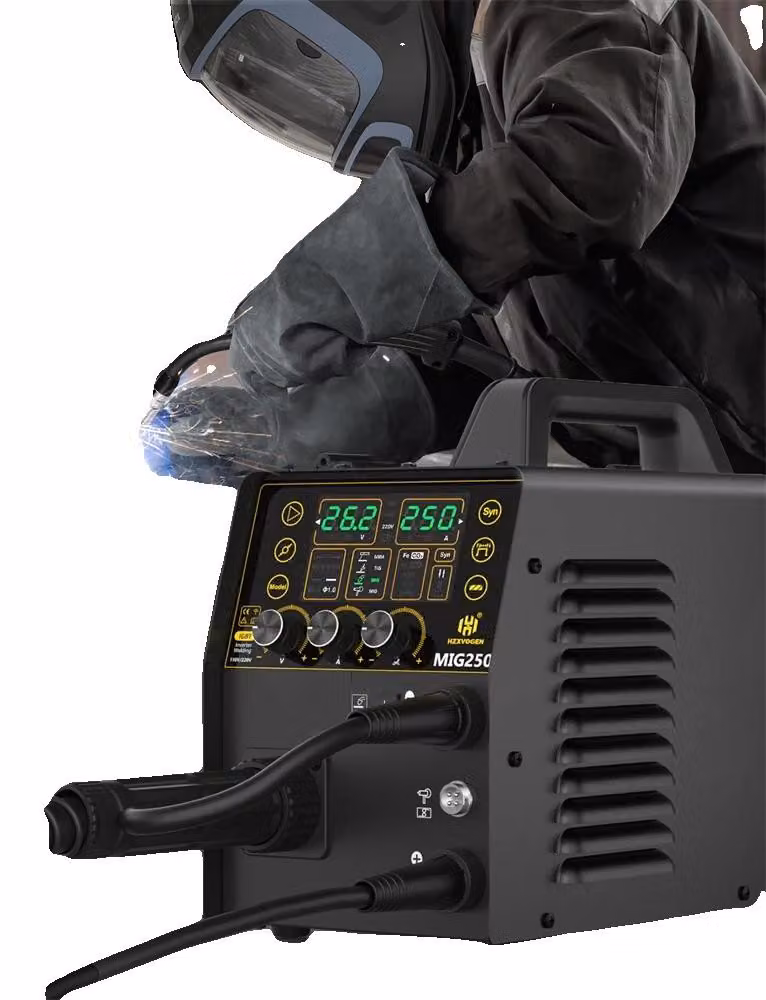Saldatrice multifunzione, 6 in 1, con sistema di controllo digitale, modello MIG250