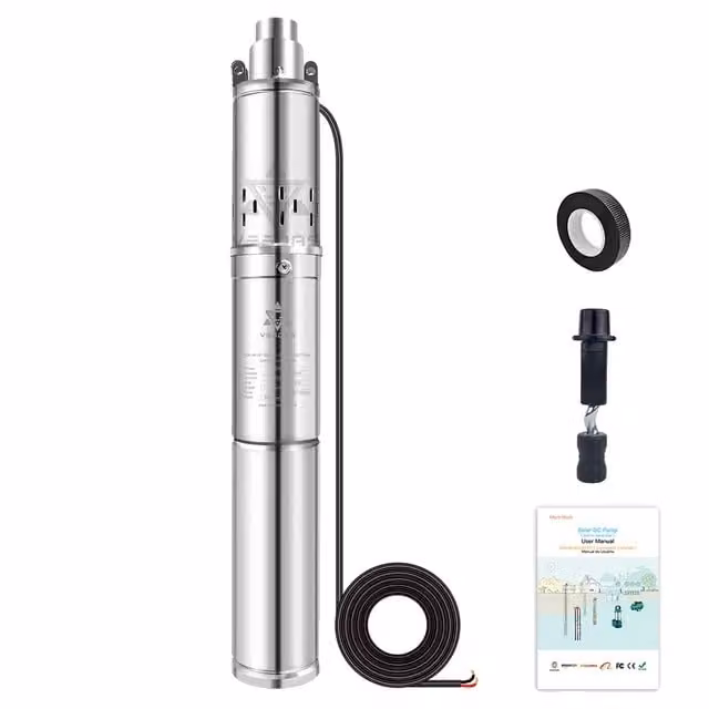 Pompa solare per acqua, potenza 400W, controller integrato, 3SP2-100-D4860-750BI