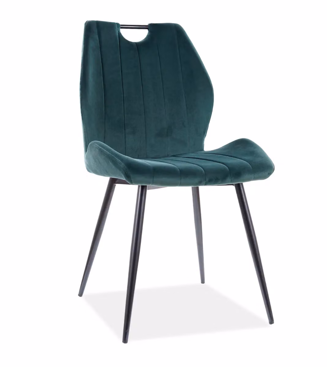 Sedia imbottita ANIKA - verde