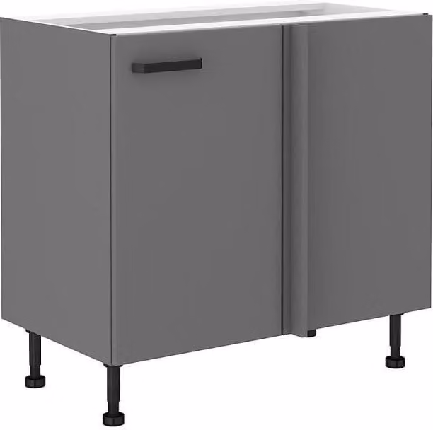 Mobile angolare allungabile NELJA - larghezza 105 cm, antracite
