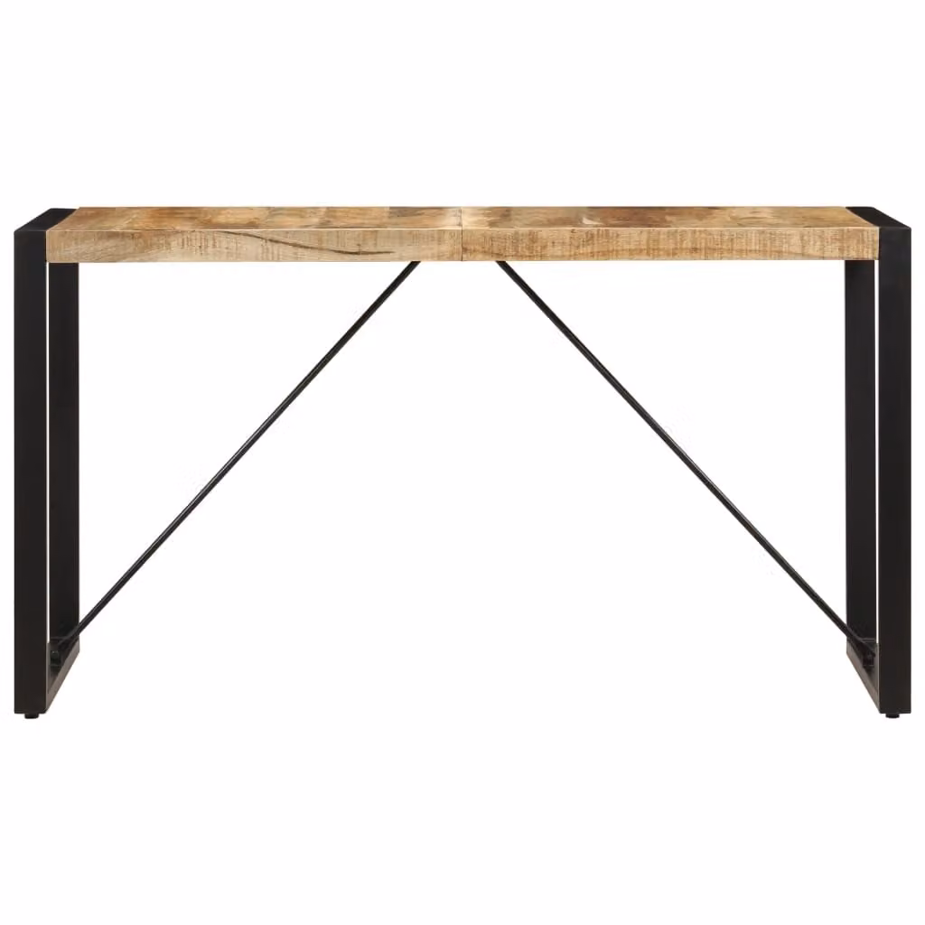 Tavolo da Pranzo 140x70x75 cm in Legno Massello di Mango
