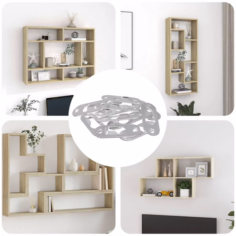 Appendino a forma di chiave vidaXL in acciaio zincato argento L: 18,0 cm, H: 4,5 cm, P: 1,6 cm