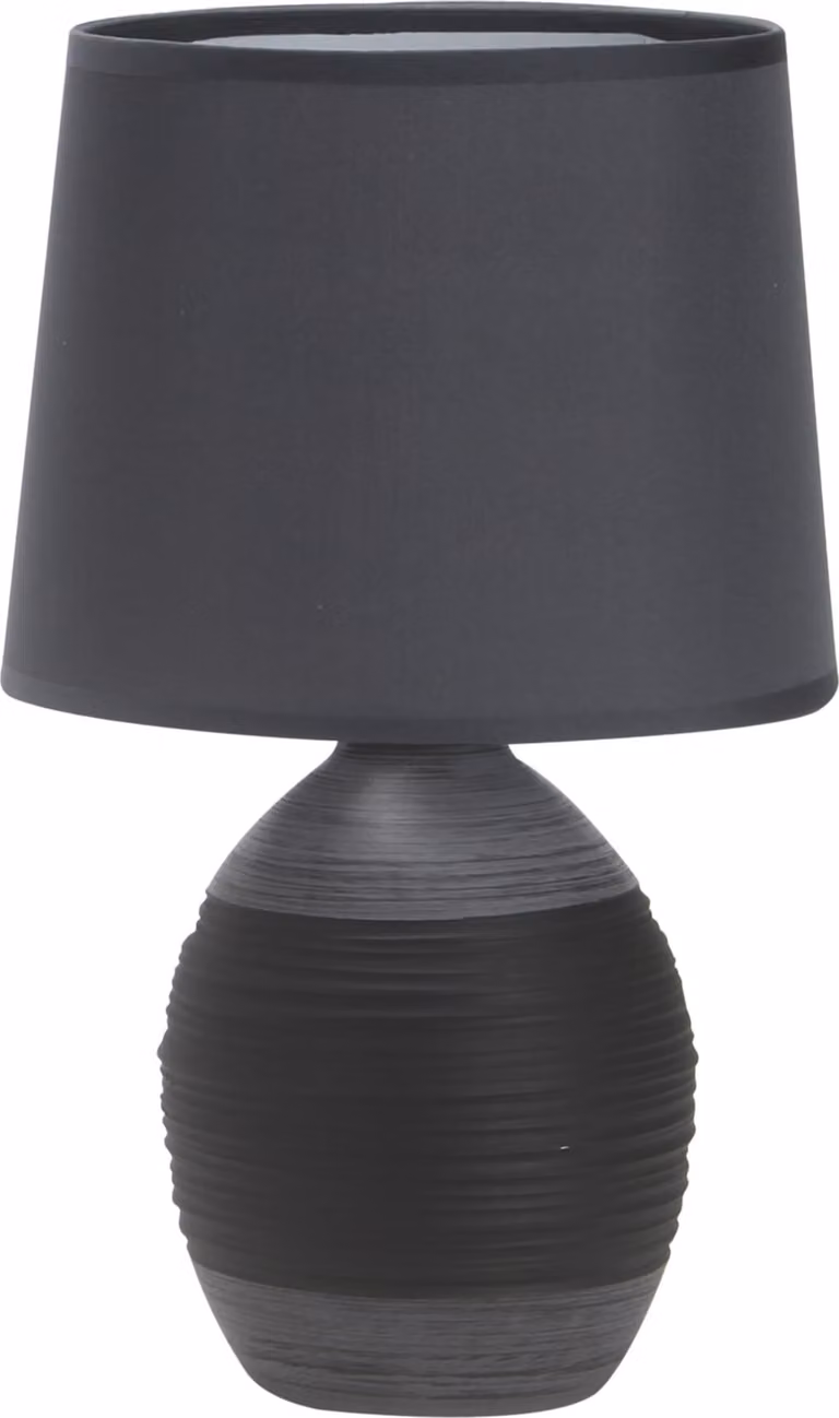 Lampada da tavolo AMBON nero-grigio 1xE14x40W Vetroceramica / gesso dimensioni: 35x20x20 cm IP20 Candellux