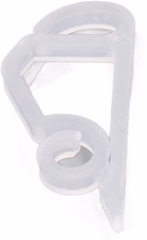 Clip luminosi in plastica - Colore bianco - Confezione da 100 pezzi - Ideali per decorazioni di finestre a tetto e per decorazioni natalizie