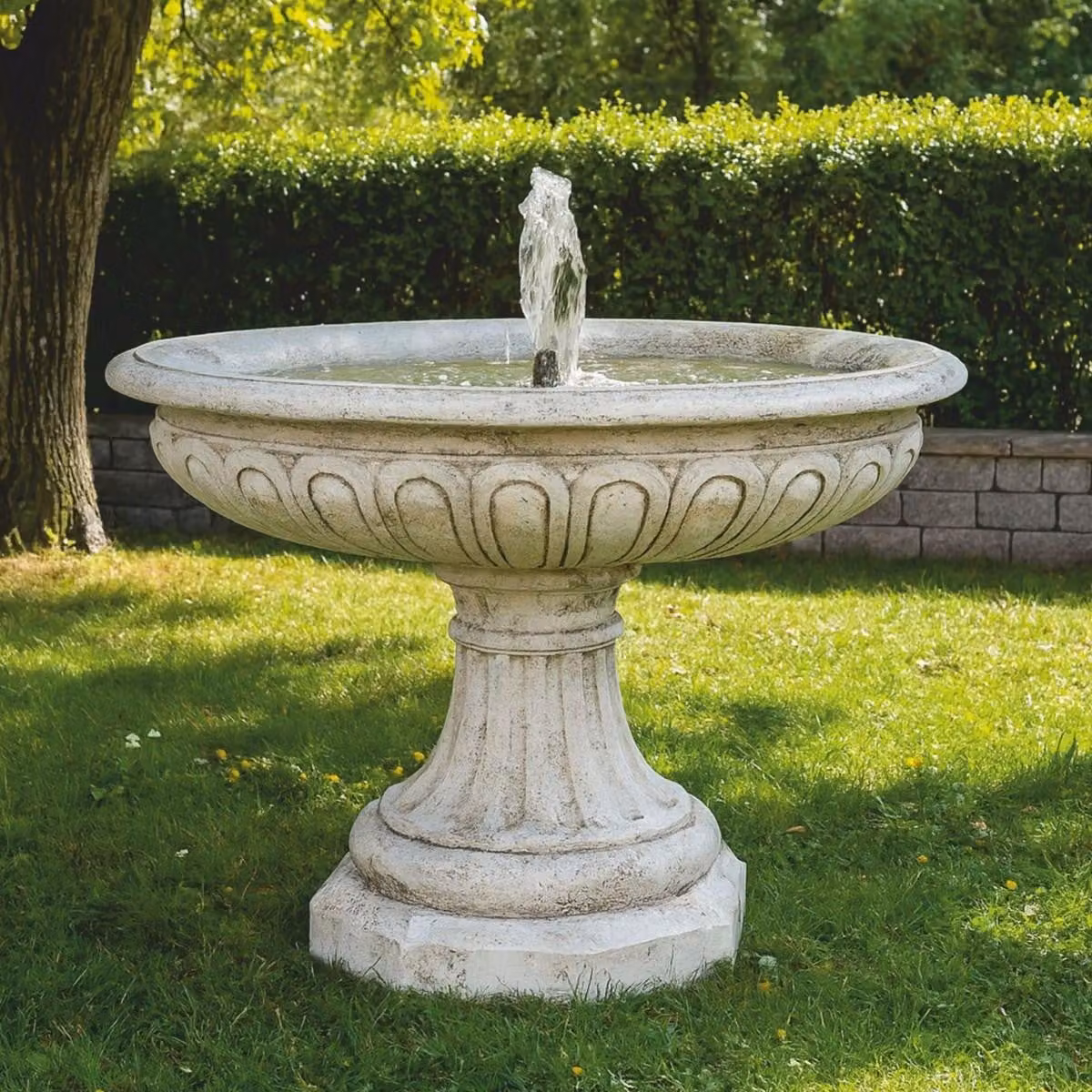 Casa Padrino Fontana Barocca Bianca Ø 150 x H. 115 cm - Italy