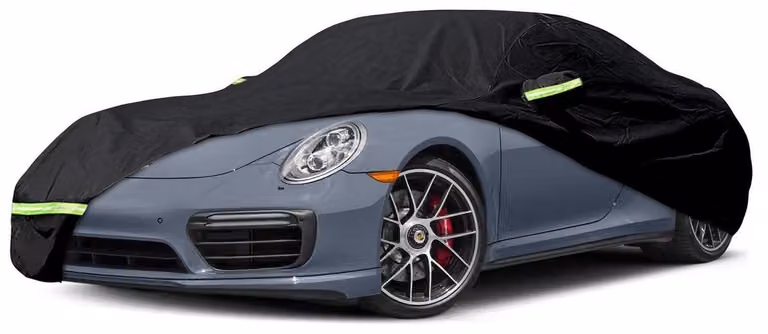 Copertura per auto a 6 strati, impermeabile, per Porsche 911 (991/992/996/997). Copertura completa per tutte le stagioni, con porta a cerniera