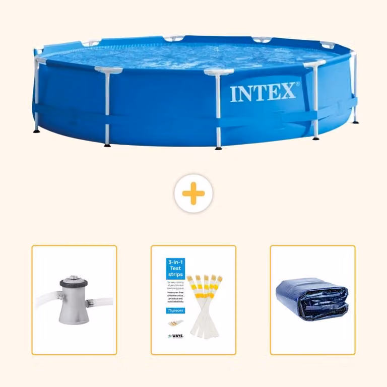 Piscina autoportante rettangolare - 305x76 cm - 4 pezzi - Modello SCB74