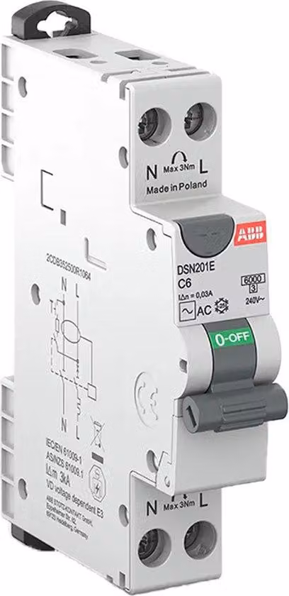 Interruttore differenziale elettronico bipolare 1164