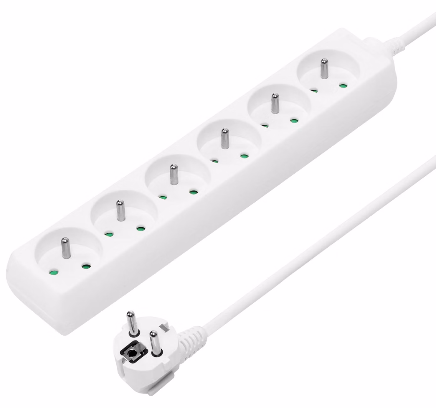 Cavo di prolunga PREMIUMCORD 230V 2m 6 prese (pp6-02)
