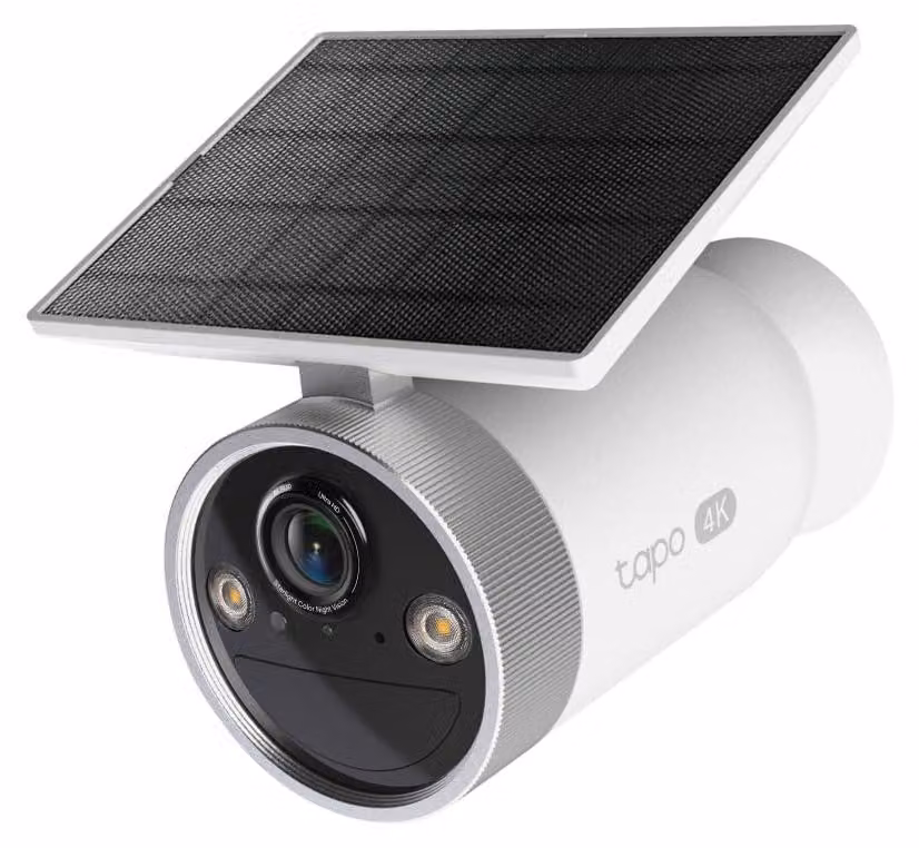 Telecamera di sicurezza esterna - 4K, 8 megapixel - Alimentazione a energia solare, batteria integrata - Wi-Fi a doppia banda - Visione notturna avanzata