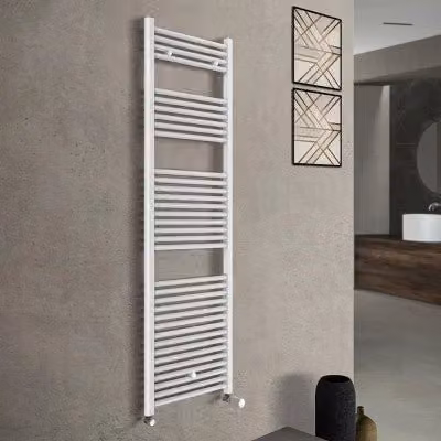 Scaldasalviette termoarredo in acciaio bianco da parete L 55 cm x H 170 cm con interasse 50 cm – 1