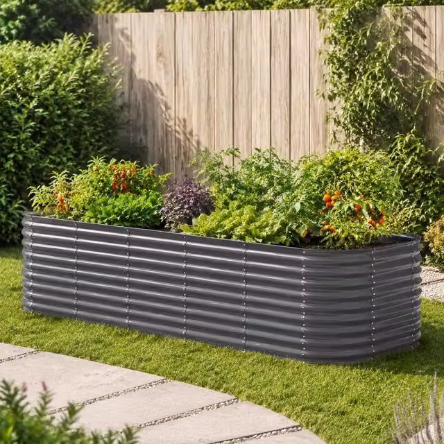 Raised Bed Galvanized Steel 249x100x68 Cm Anthracite