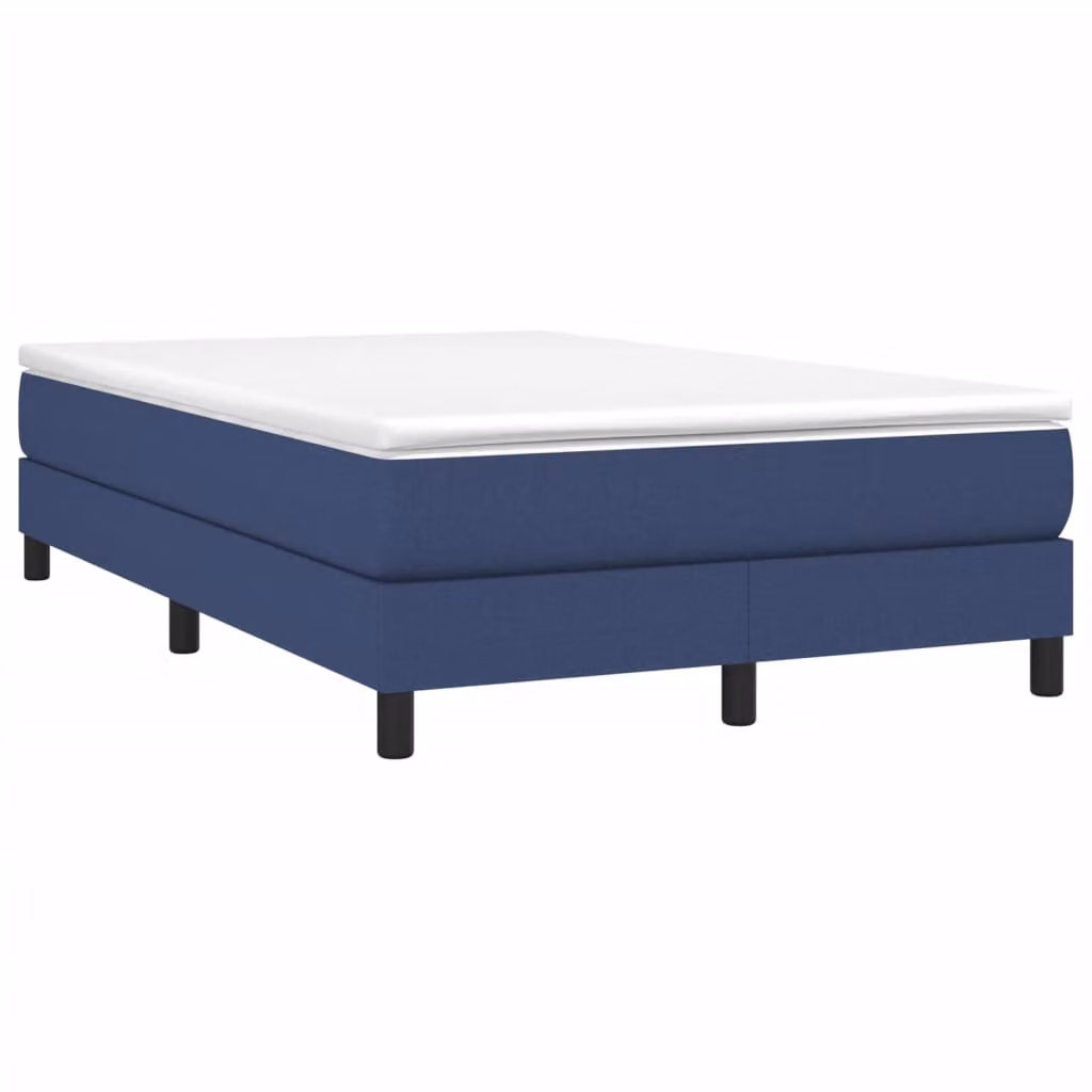 Maison Exclusive - Letto boxspring con materasso blu 120x190 cm Tessuto