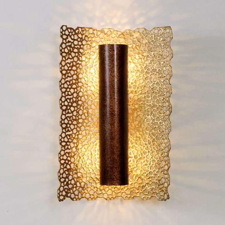 Holländer Applique da parete UTOPISTICO, dimmerabile, Ottone / Oro, Soggiorno / Sala da pranzo, Metallo, marocchino / arabo, Applique