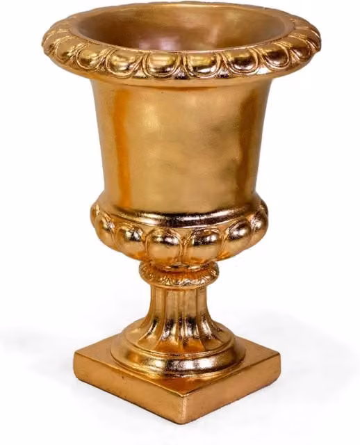 Portavaso resina oro cm ø46,5h63,5