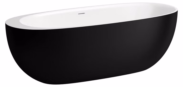LAUFEN ILBAGNOALESSI Baignoire, en pose libre, en fonte minérale, 1850x800x440mm, H2209720650001, H2209720650001