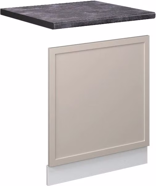 Pannello frontale Vicco Fame-Line Grigio Beige Bianco con PL Antracite, Larghezza: 60 cm