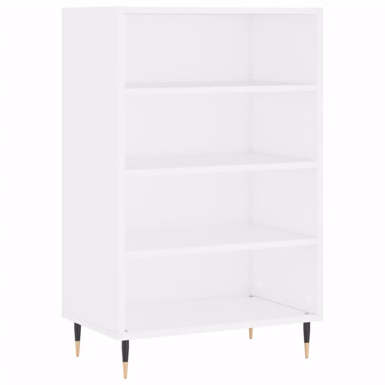 Credenza Bianca 57x35x90 cm in Legno Multistrato