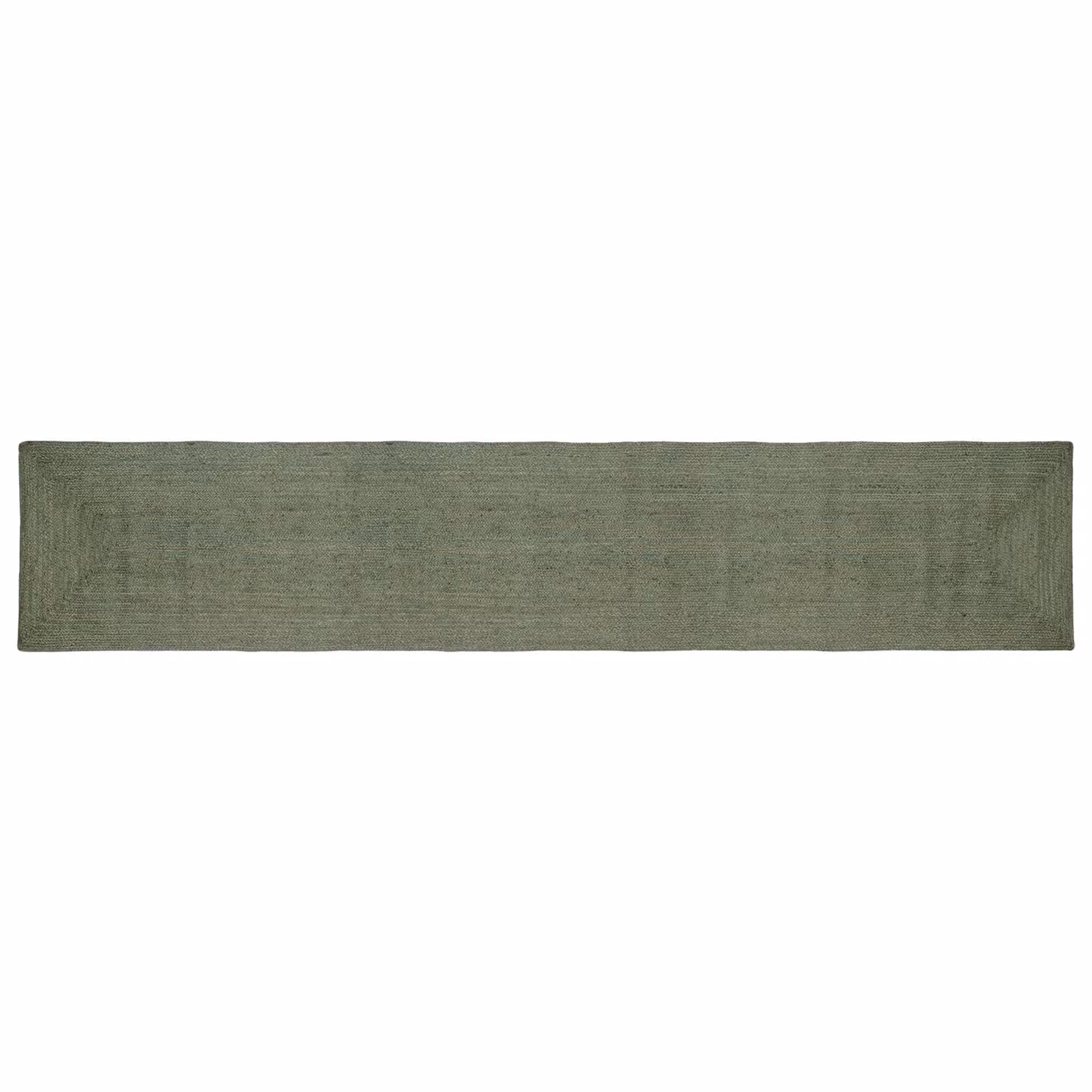 Tappeto da area moderno in juta verde oliva vidaXL L 400 cm x P 60 cm