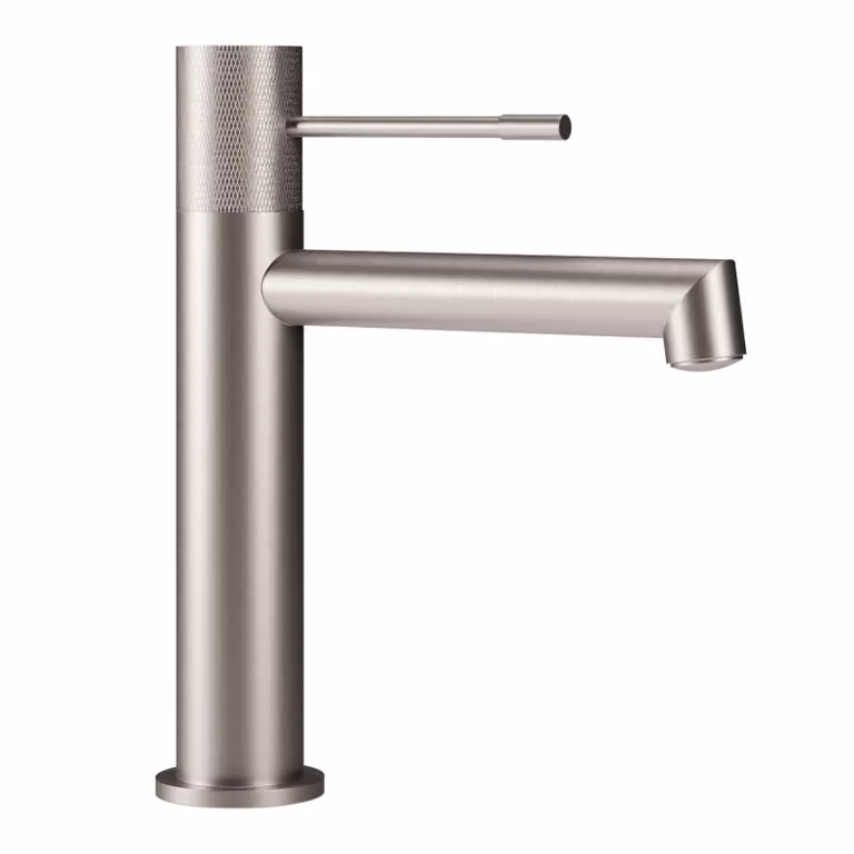 Collezione SCHÖNER WOHNEN Rubinetto per lavabo KADIA M, effetto acciaio inossidabile, rubinetto adatto per lavabi sospesi nel vostro bagno