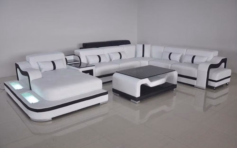Design Modern Sofa Couch Ecksofa Polster Wohnlandschaft U-Form