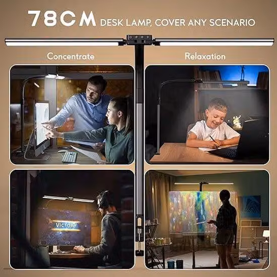 Lampada a LED da incasso sottobanco, 3,5 cm (profondità) x 78 cm (larghezza) x 2,7 cm (altezza), nera, compatta