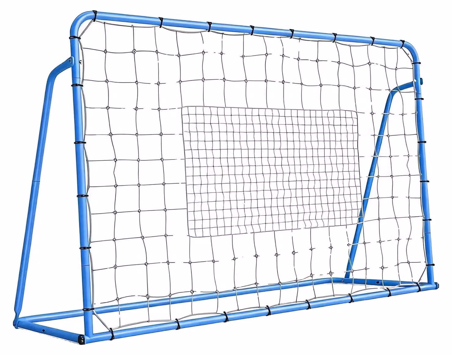 Rimbalzello per calcio, angolo regolabile, design resistente, colore blu