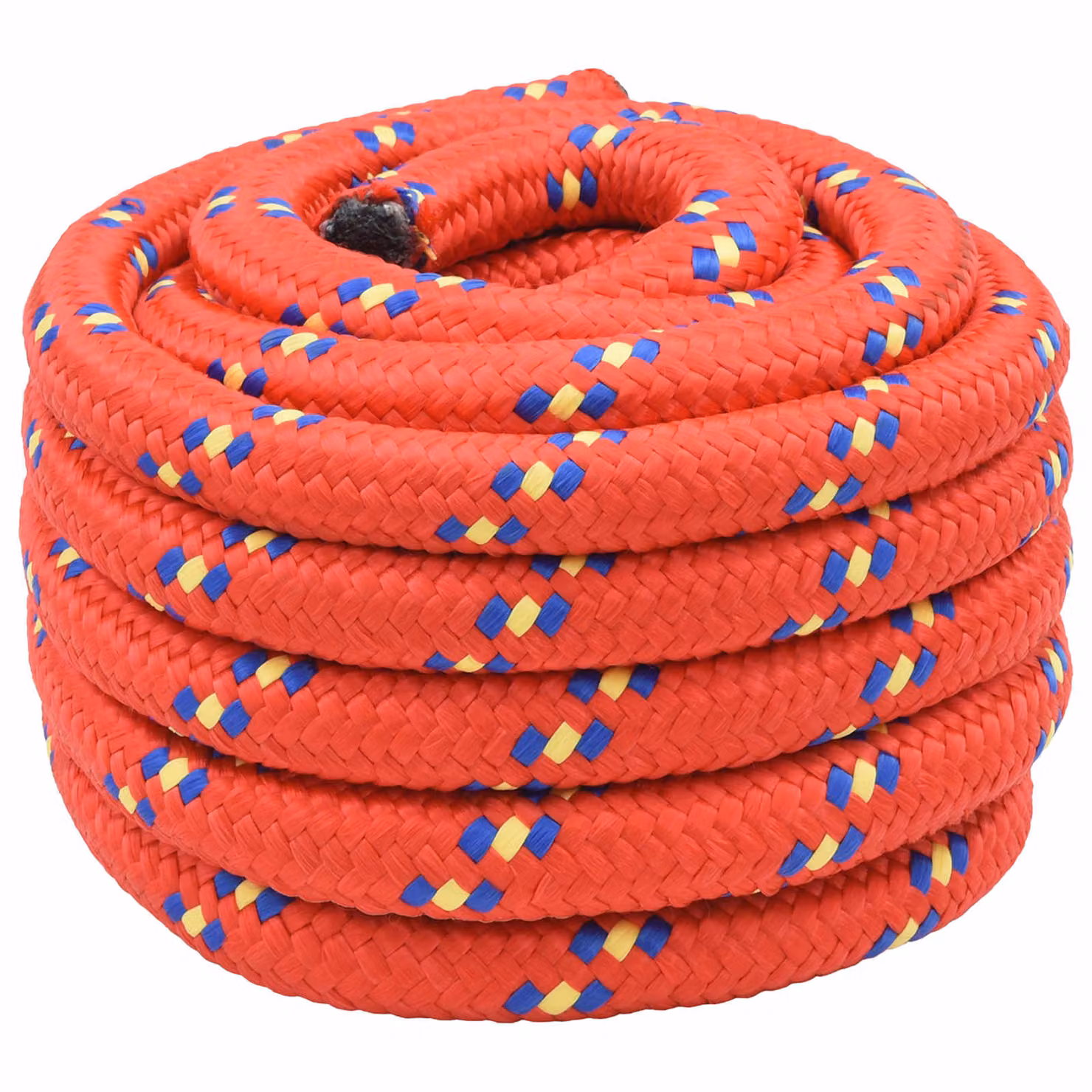 Corda multiuso vidaXL in plastica rossa, diametro 60 mm, lunghezza 10 m