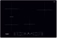 Piano cottura a induzione Whirlpool WB B4877 NE Black con 4 zone di cottura e tecnologia ConnexionZone, L: 77 cm
