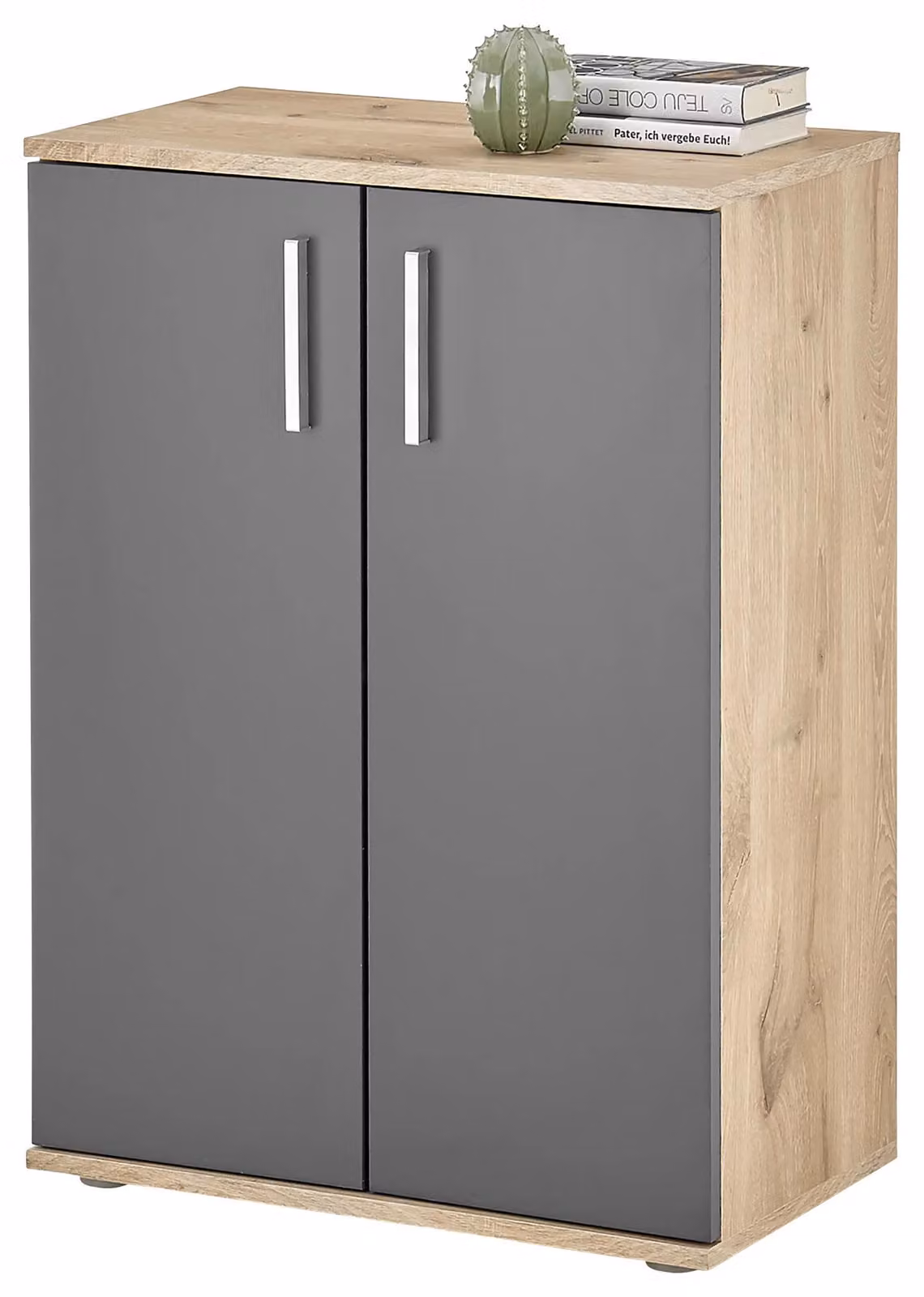 Kommode >BC 1040< in Grau opaco - 60x84x35 (BxHxT)