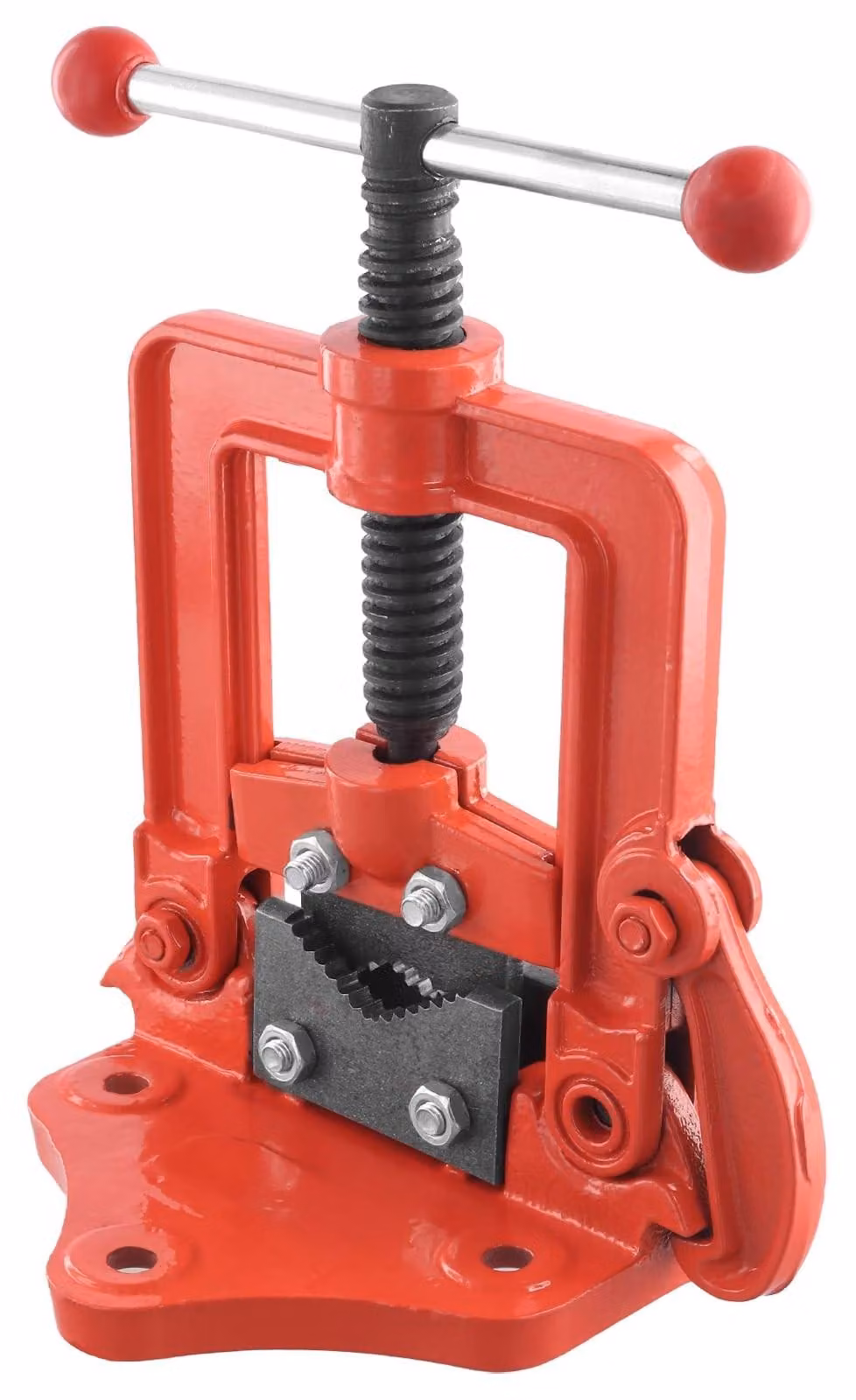 Morsetto a vite da 10-60 mm - Ghisa/Acciaio al carbonio - Morsetto a leva - Rotante - Elevata capacità di taglio - Prestazioni di lavoro efficienti - Morsa da banco