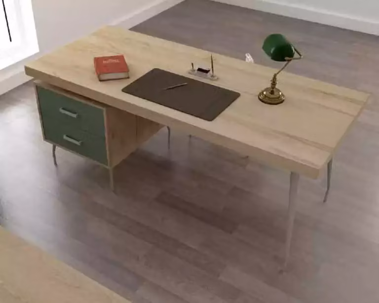 Designer braun Luxus Schreibtisch Büromöbel Holz Tische