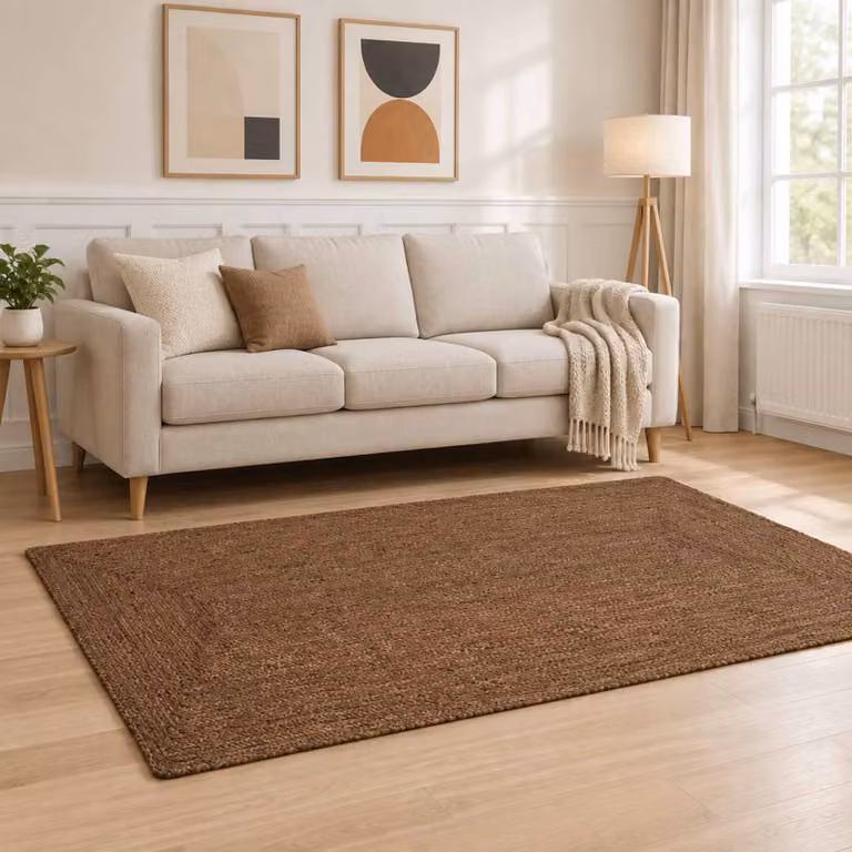 vidaXL Tappeto da Area Grigio 100 x 200 cm Juta