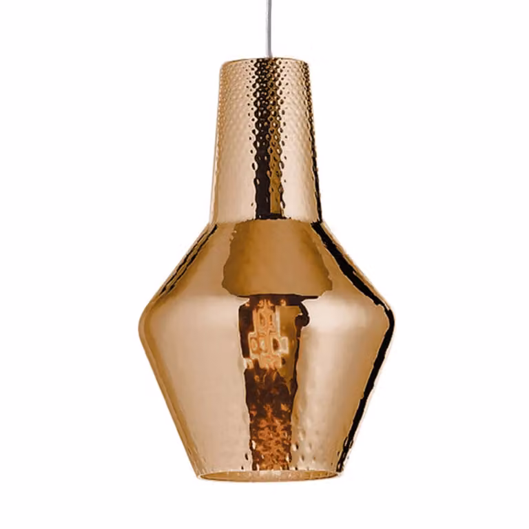 AILATI Lampada a sospensione in vetro Romeo, dimmerabile, Bronzo / Ottone antico, Soggiorno / Sala da pranzo, Vetro, Moderno, Lampada a sospensione