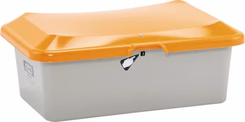 Contenitore per materiale antiscivolo CEMO PLUS3 grigio-arancione da 100 l