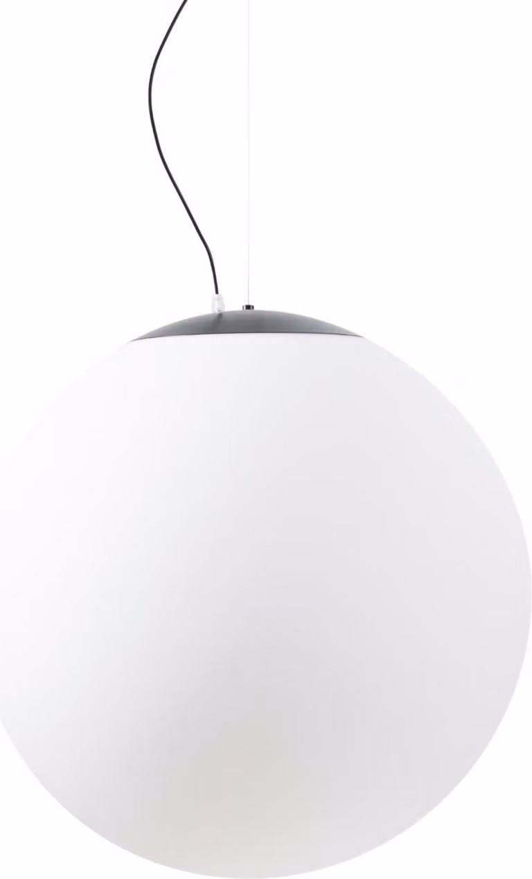 OSMONT ADR62194 ADRIA L5 HP apparecchio a sospensione in vetro bianco/nero IP40 3000 K 65W LED