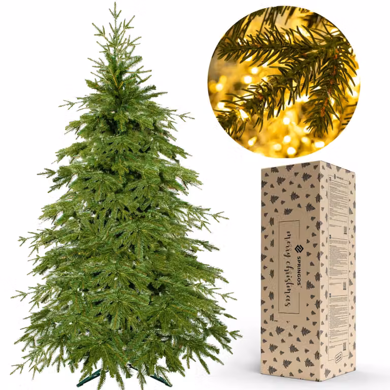 Albero di Natale Abete Premium naturale 220 cm