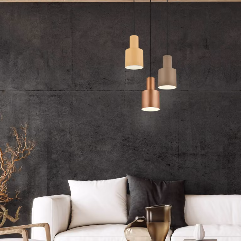 Trio Lighting Lampada a sospensione Agudo, dimmerabile, Multicolore, Soggiorno / Sala da pranzo, Metallo, Moderno, Lampada a sospensione