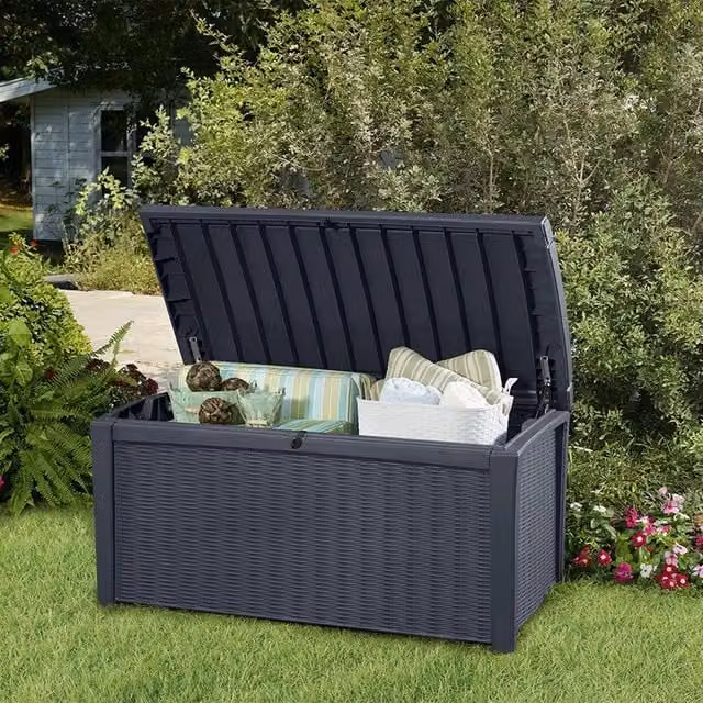 Cassa in resina Keter RIO BORNEO colore grigio antracite 400L