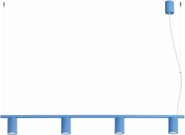 Lampadario KARBON 4 azzurro