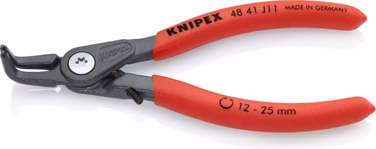 Pinze per anelli di sicurezza J 11 per fori D.12-25mm con limitatore di espansione